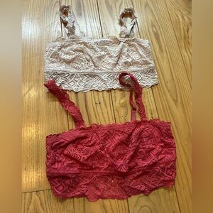 Aerie Bandeaus vintage lace